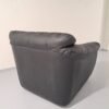 Black Leather Armchair - Svartur Leður Hægindastóll Back